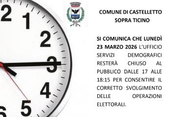 Chiusura Straordinaria Ufficio Servizi Demografici